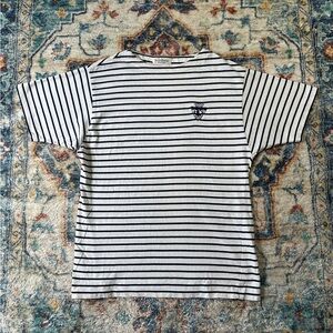Vintage Le Chateau Striped T-shirt Large